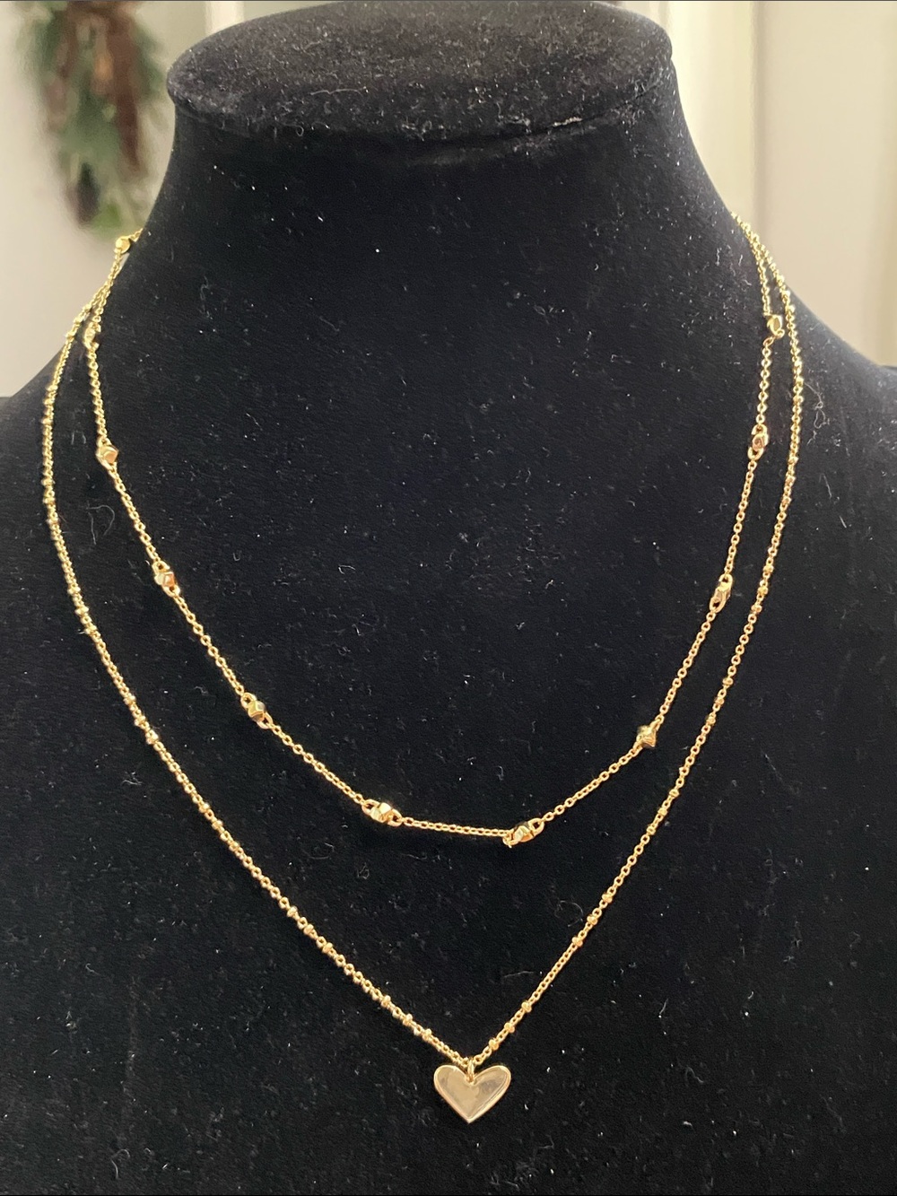 Kendra Scott Gold Layered Heart Necklace
